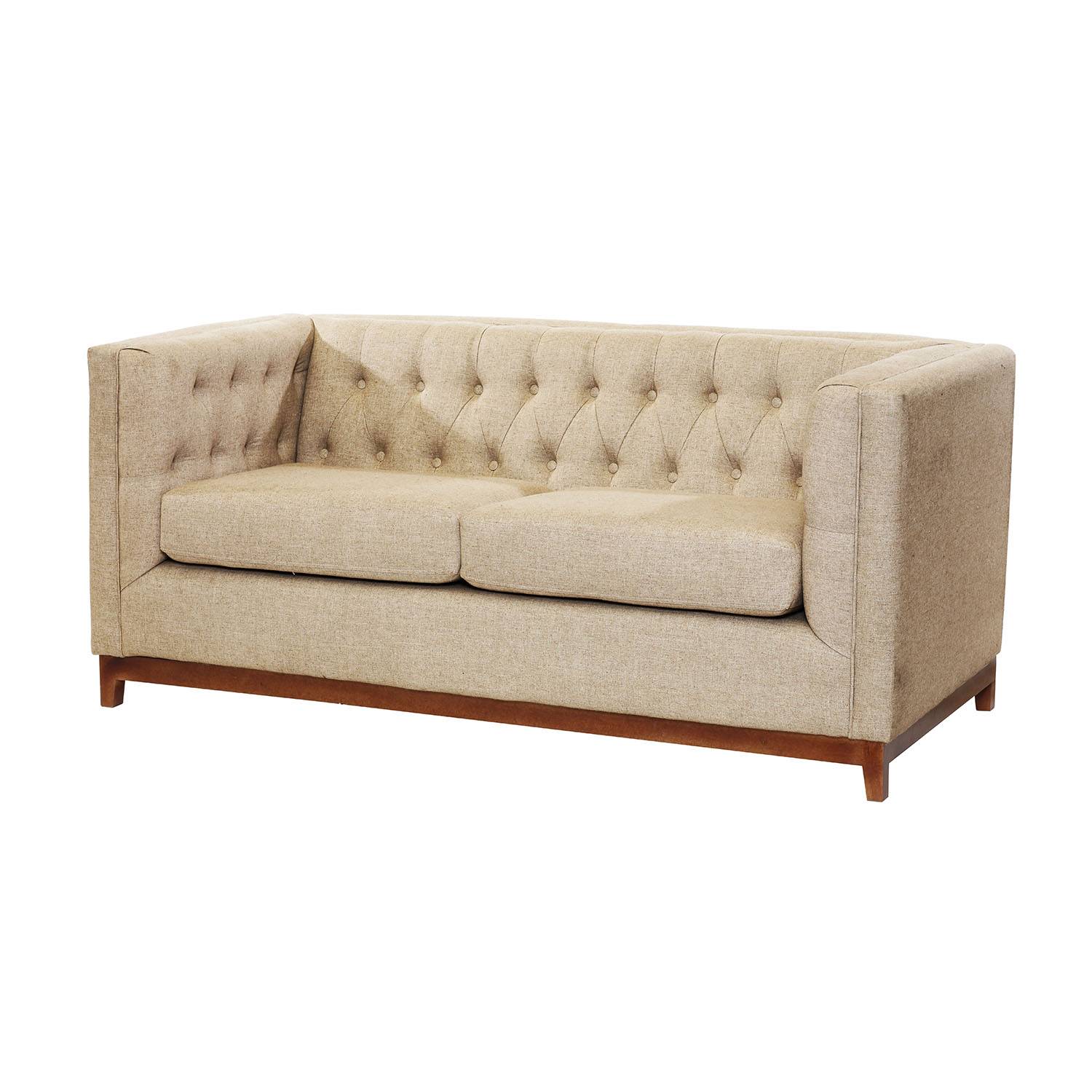 SOFA LATAM HOME ROMA 2 CUERPOS LINO NATURAL - 2