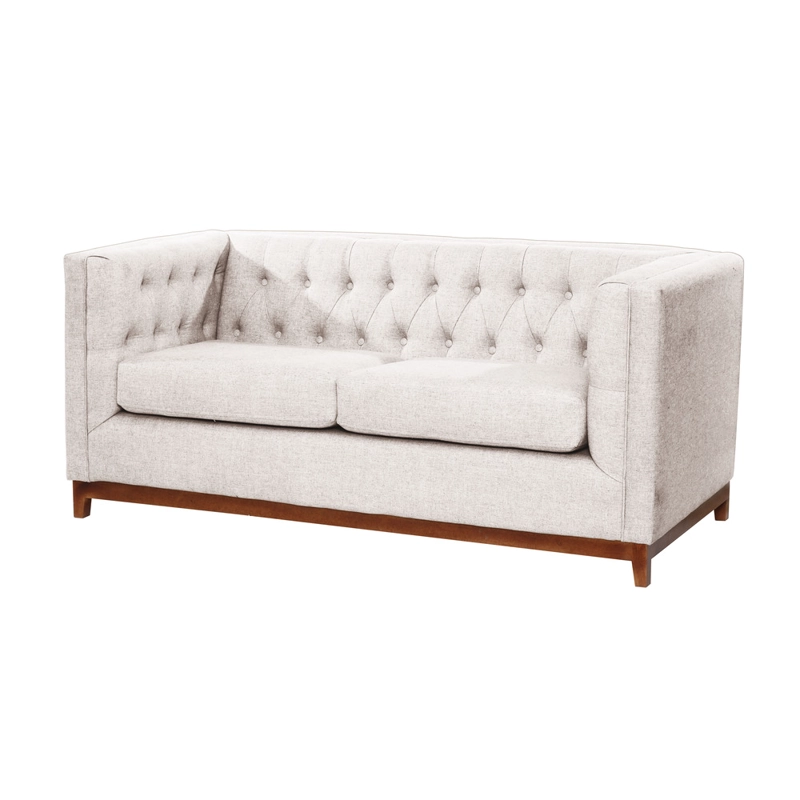 SOFA ROMA 2C LINO EN COLOR BLANCO - 2