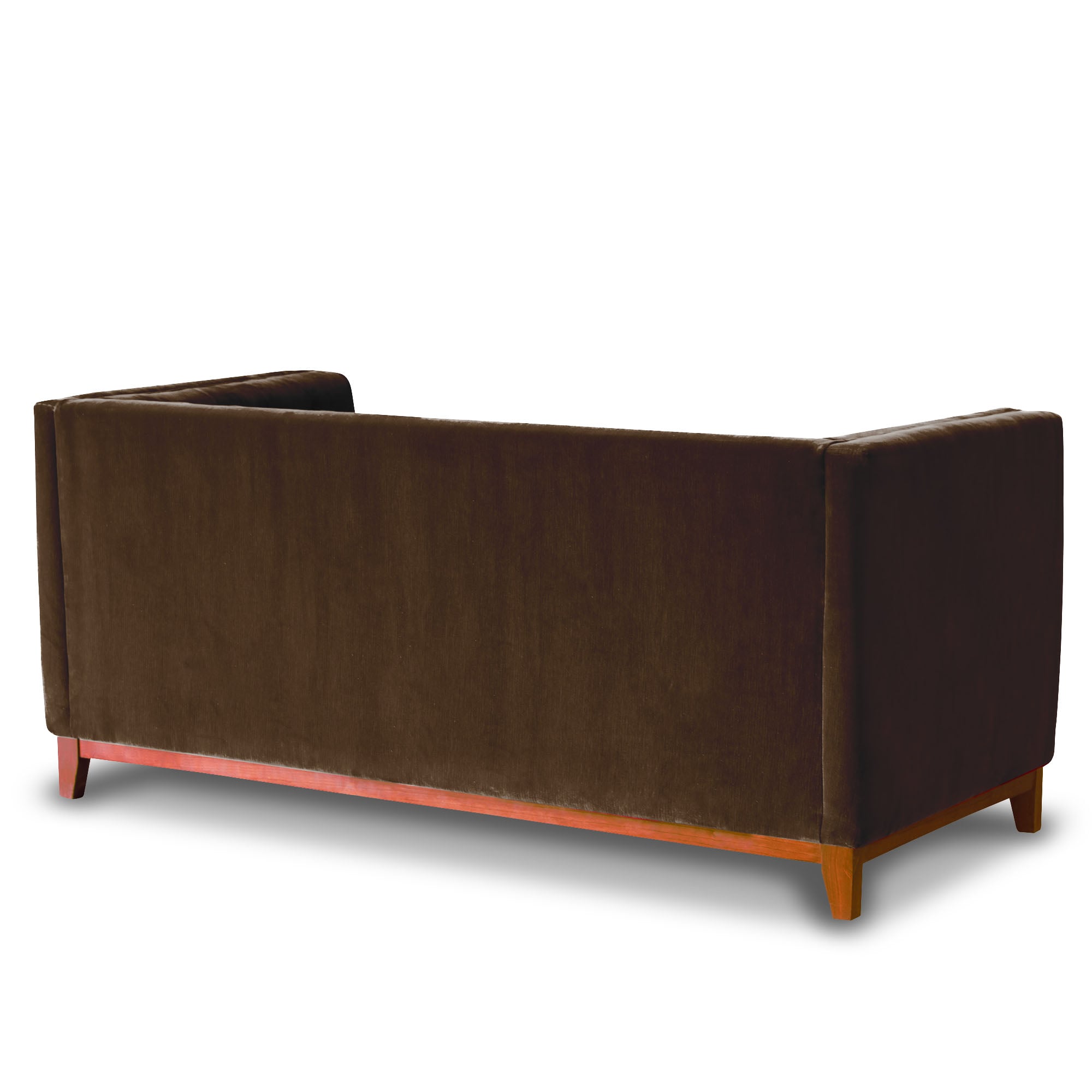 SOFA LATAM HOME ROMA 2 CUERPOS CHOCOLATE TELA VELVET - 3