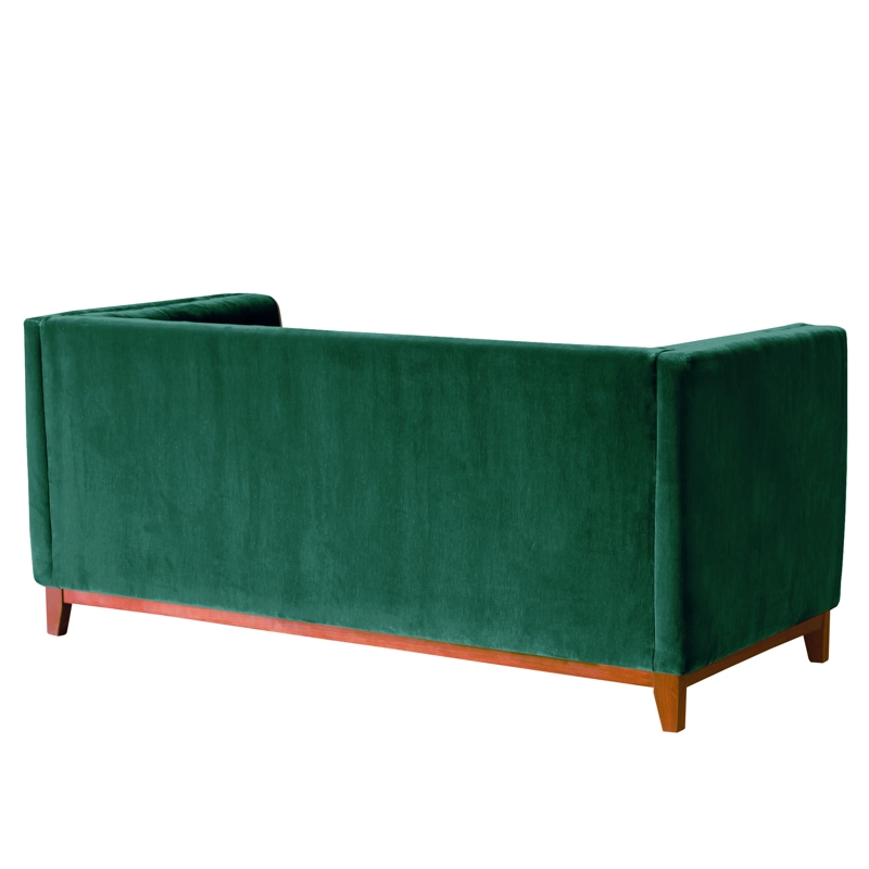 SOFA LATAM HOME ROMA 2 CUERPOS VERDE TELA VELVET - 5