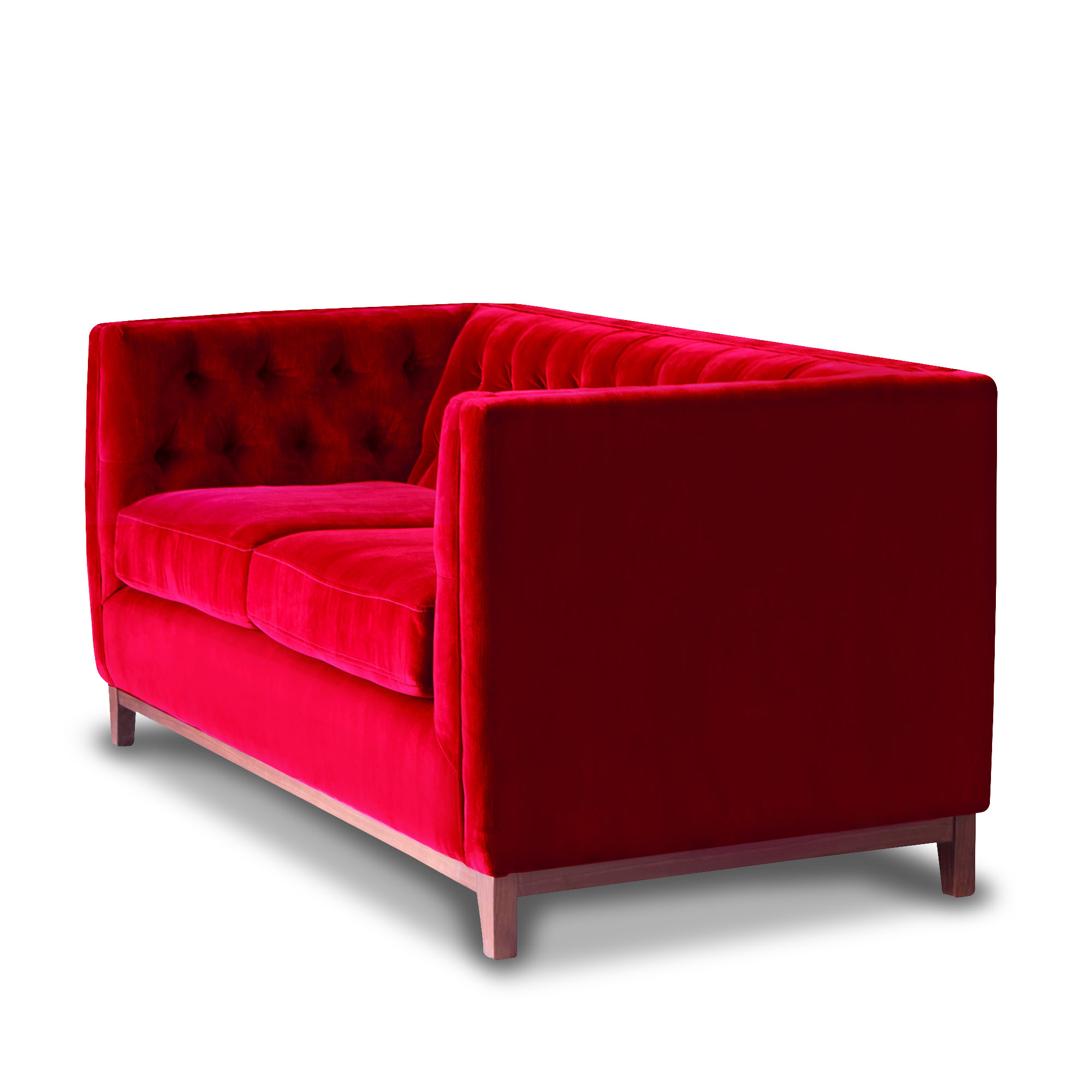 SOFA LATAM HOME ROMA 2 CUERPOS BURDEO TELA VELVET - 2