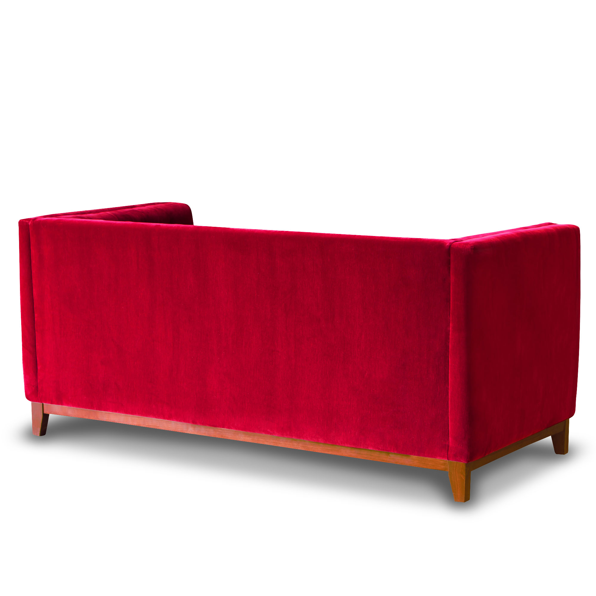 SOFA LATAM HOME ROMA 2 CUERPOS BURDEO TELA VELVET - 3