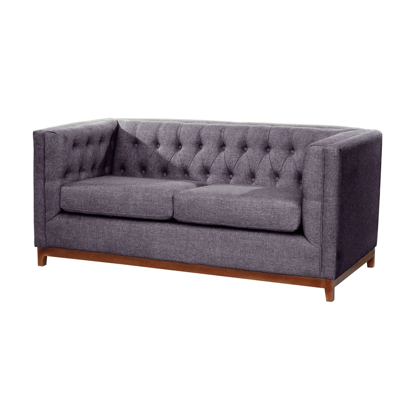 SOFA LATAM HOME ROMA 2 CUERPOS LINO GRIS OSCURO - 2
