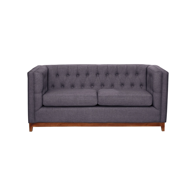 SOFA LATAM HOME ROMA 2 CUERPOS LINO GRIS OSCURO - 3