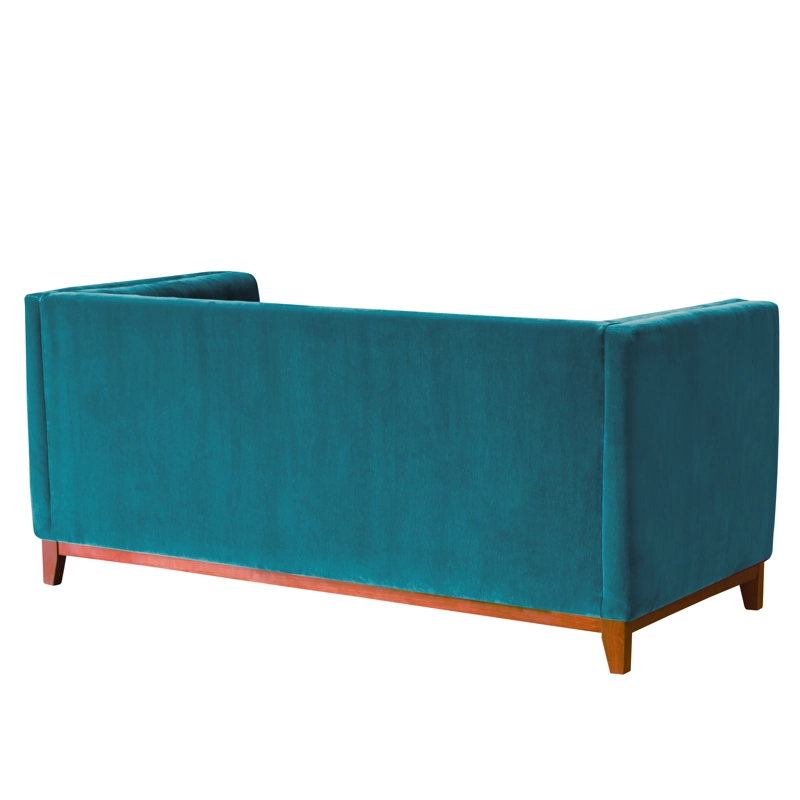 SOFA LATAM HOME ROMA 3 CUERPOS TURQUESA VELVET - 5