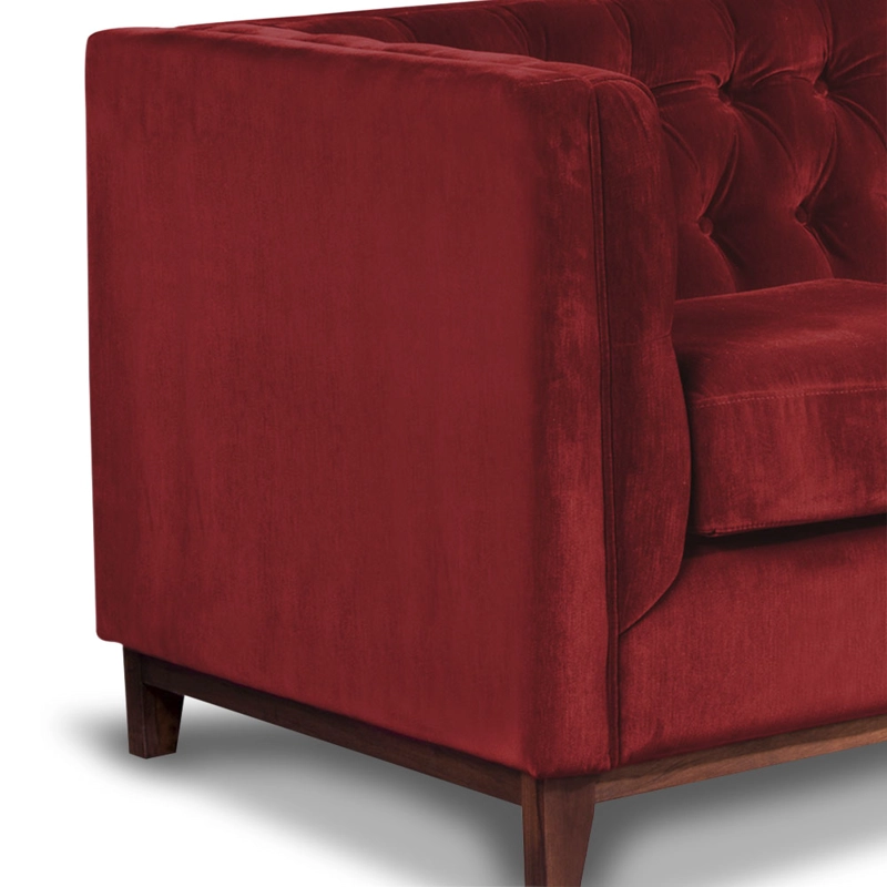 SOFA LATAM HOME ROMA 1 CUERPO BURDEO TELA VELVET - 2
