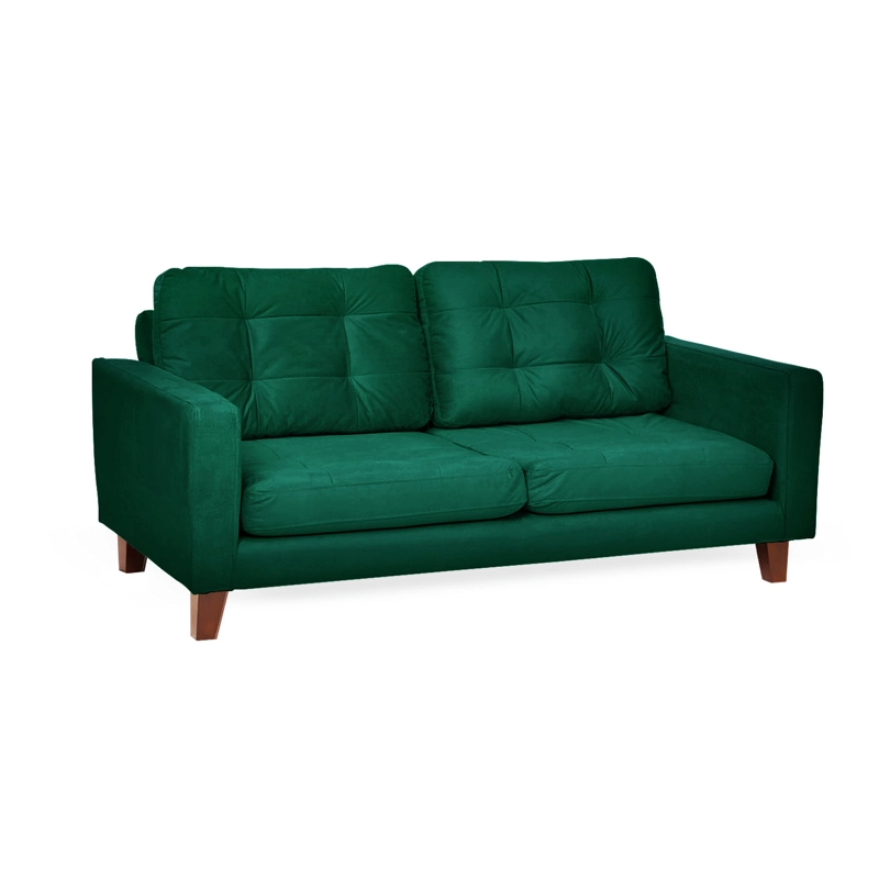 SOFA LATAM HOME NAPOLES 3 CUERPOS VERDE VELVET - 3