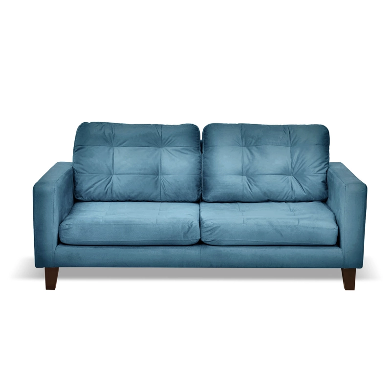 SOFA LATAM HOME NAPOLES 3 CUERPOS AZUL PETROLEO VELVET - 2