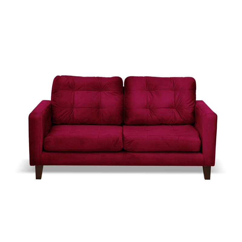 SOFA LATAM HOME NAPOLES 2 CUERPOS BURDEO VELVET - 2