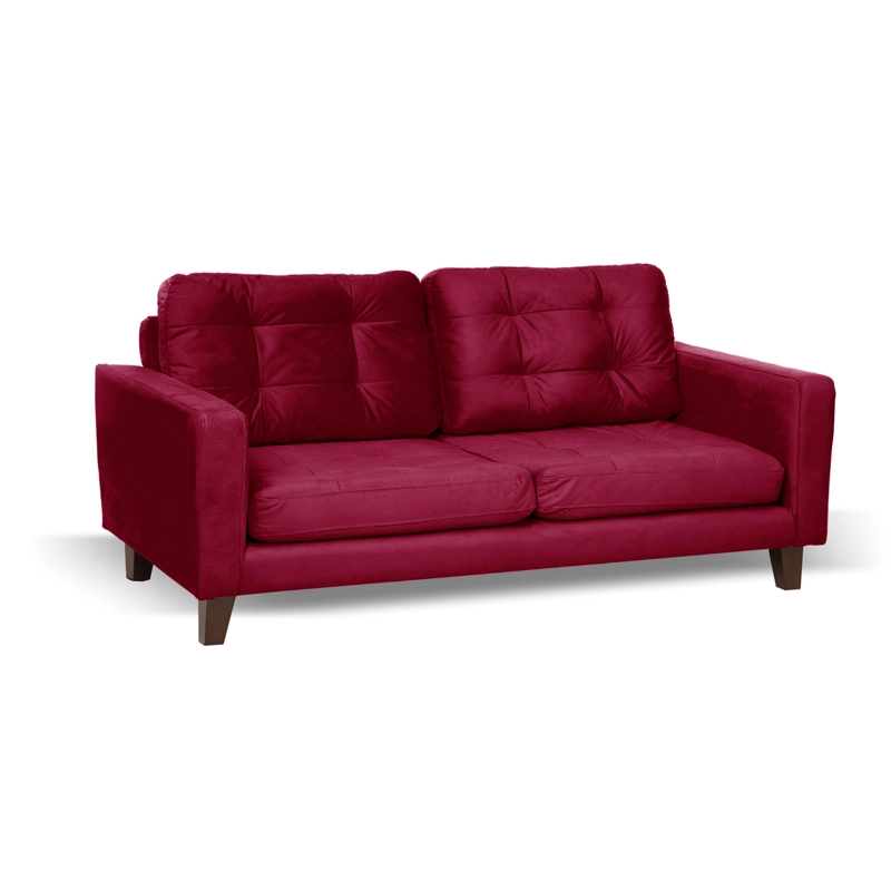 SOFA LATAM HOME NAPOLES 2 CUERPOS BURDEO VELVET - 3