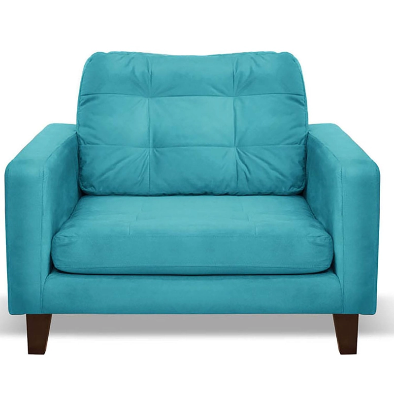 SOFA LATAM HOME NAPOLES 1 CUERPO TURQUESA VELVET - 1