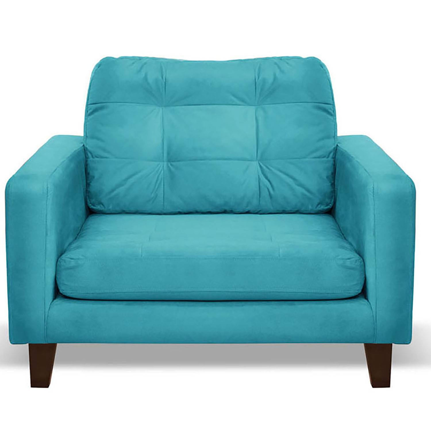 SOFA LATAM HOME NAPOLES 1 CUERPO TURQUESA VELVET - 1
