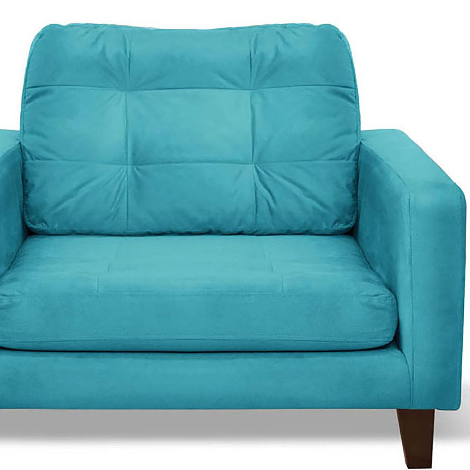 SOFA LATAM HOME NAPOLES 1 CUERPO TURQUESA VELVET - 2