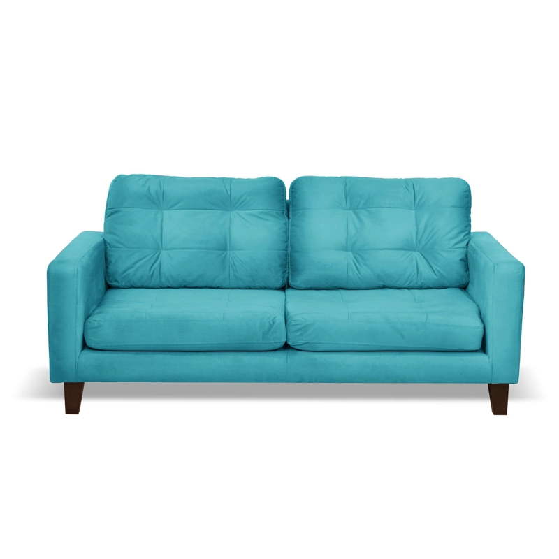 SOFA LATAM HOME NAPOLES 3 CUERPOS TURQUESA VELVET - 2