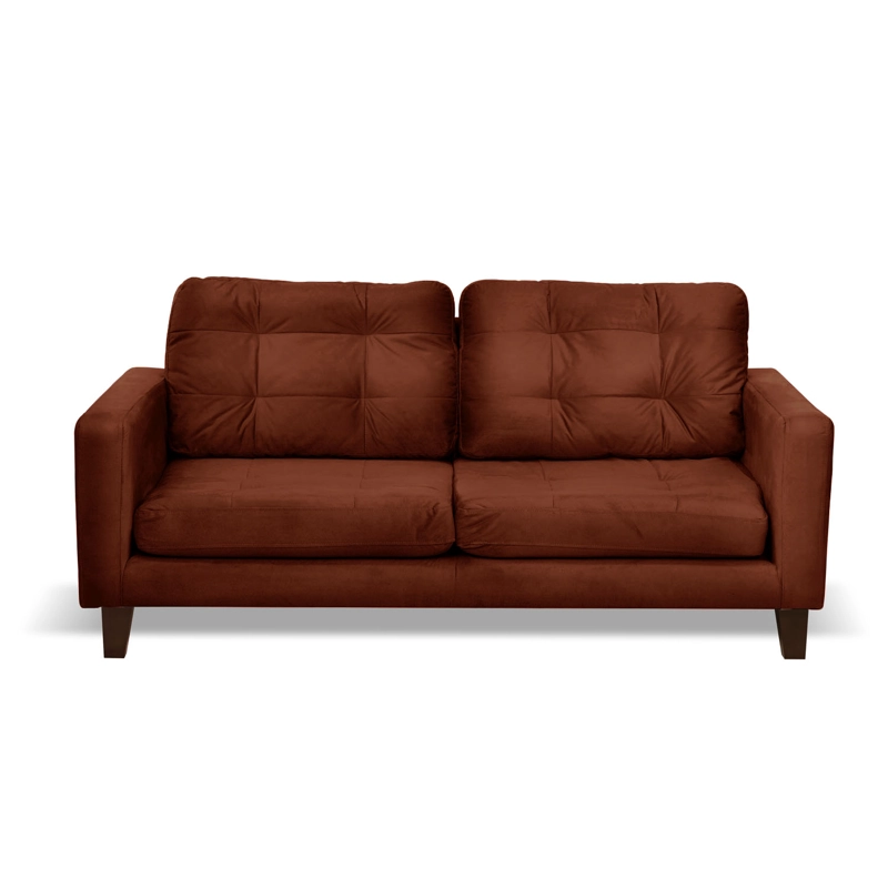 SOFA LATAM HOME NAPOLES 3 CUERPOS CHOCOLATE VELVET - 2