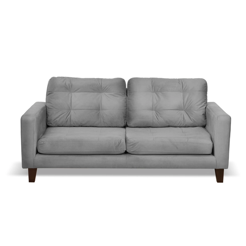 SOFA LATAM HOME NAPOLES 3 CUERPOS GRIS VELVET - 2