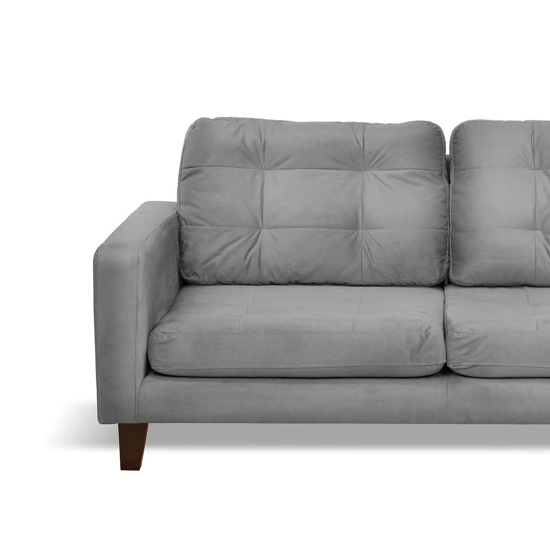 SOFA LATAM HOME NAPOLES 3 CUERPOS GRIS VELVET - 6