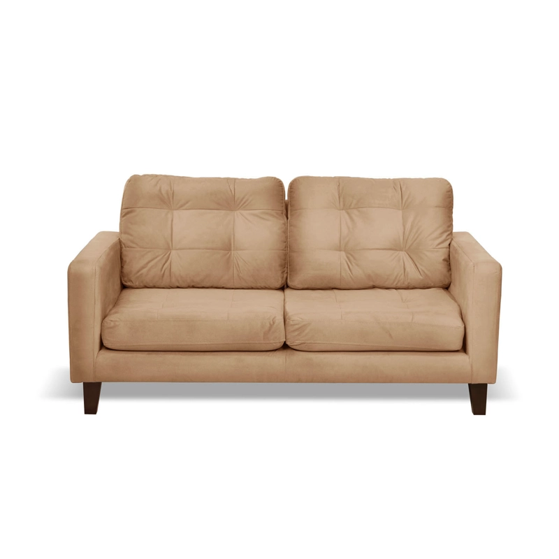 SOFA LATAM HOME NAPOLES 2 CUERPOS BEIGE VELVET - 2