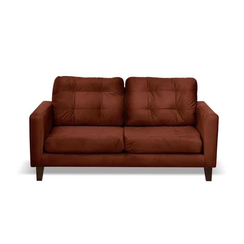 SOFA LATAM HOME NAPOLES 2 CUERPOS CHOCOLATE VELVET - 2