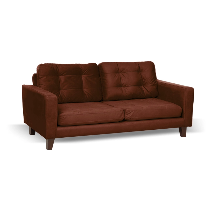 SOFA LATAM HOME NAPOLES 2 CUERPOS CHOCOLATE VELVET - 3