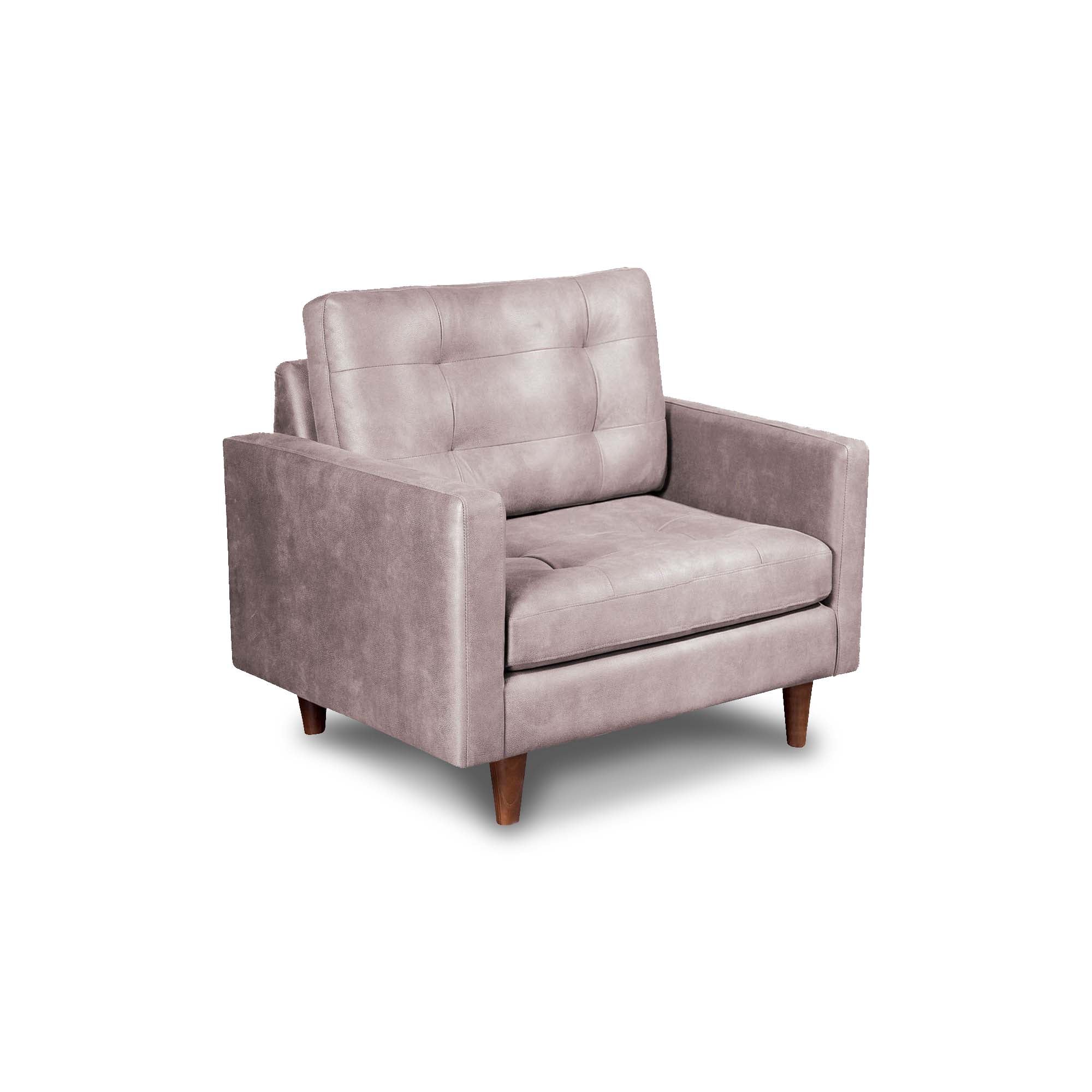 SOFA LATAM HOME NAPOLES 1 CUERPO CUERO KENTUCKY BEIGE - 2