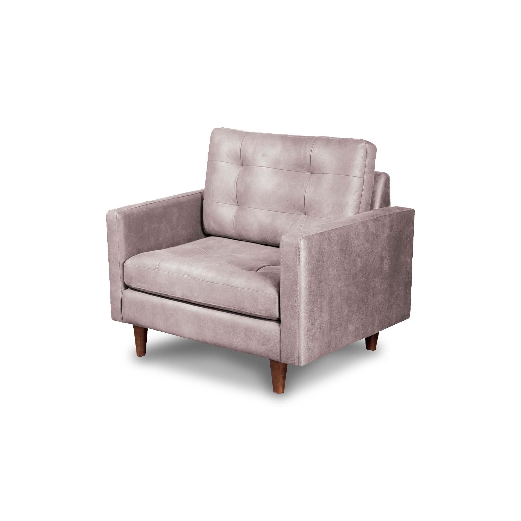 SOFA LATAM HOME NAPOLES 1 CUERPO CUERO KENTUCKY BEIGE - 3