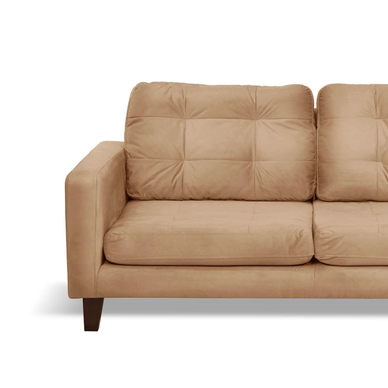 SOFA LATAM HOME NAPOLES 3 CUERPOS BEIGE VELVET - 6