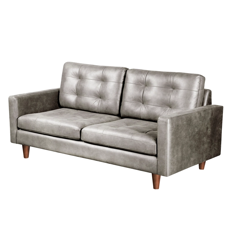 SOFA LATAM HOME NAPOLES 3 CUERPOS CUERO KENTUCKY GRIS - 3
