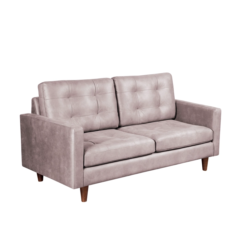 SOFA LATAM HOME NAPOLES 2 CUERPOS CUERO KENTUCKY BEIGE - 4