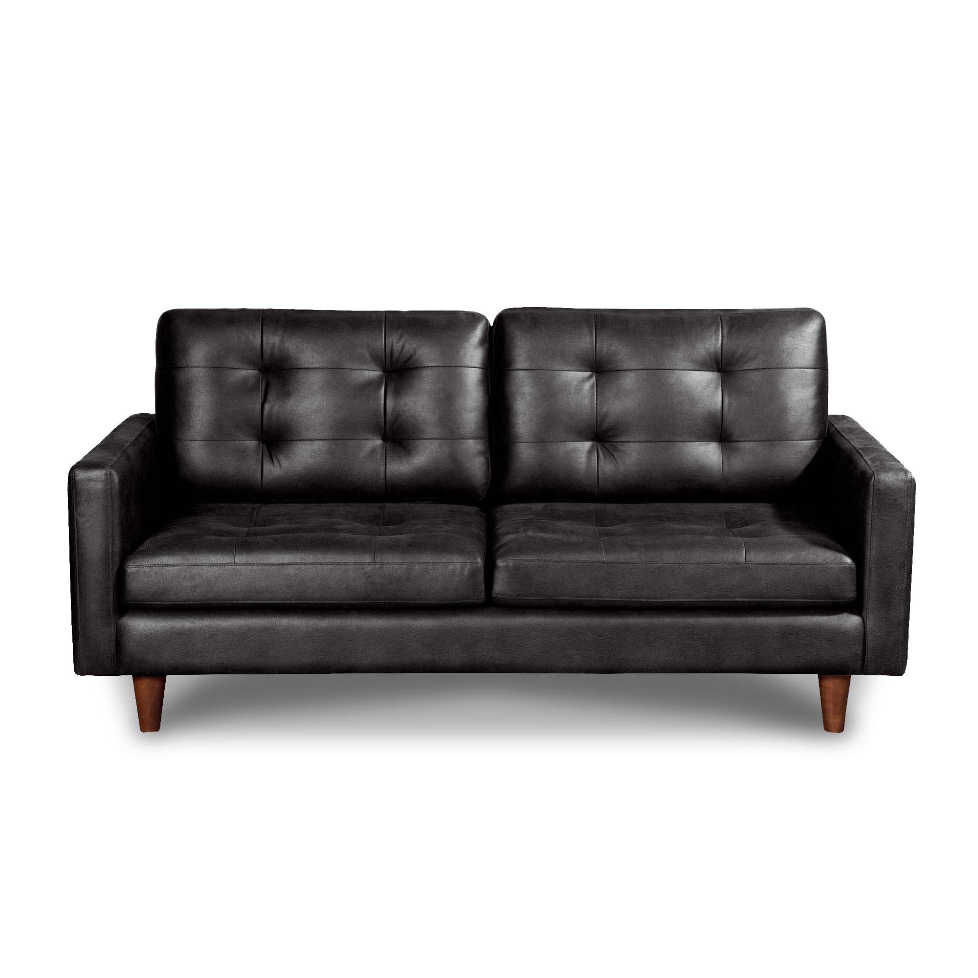 SOFA LATAM HOME NAPOLES 3 CUERPOS CUERO KENTUCKY NEGRO - 1