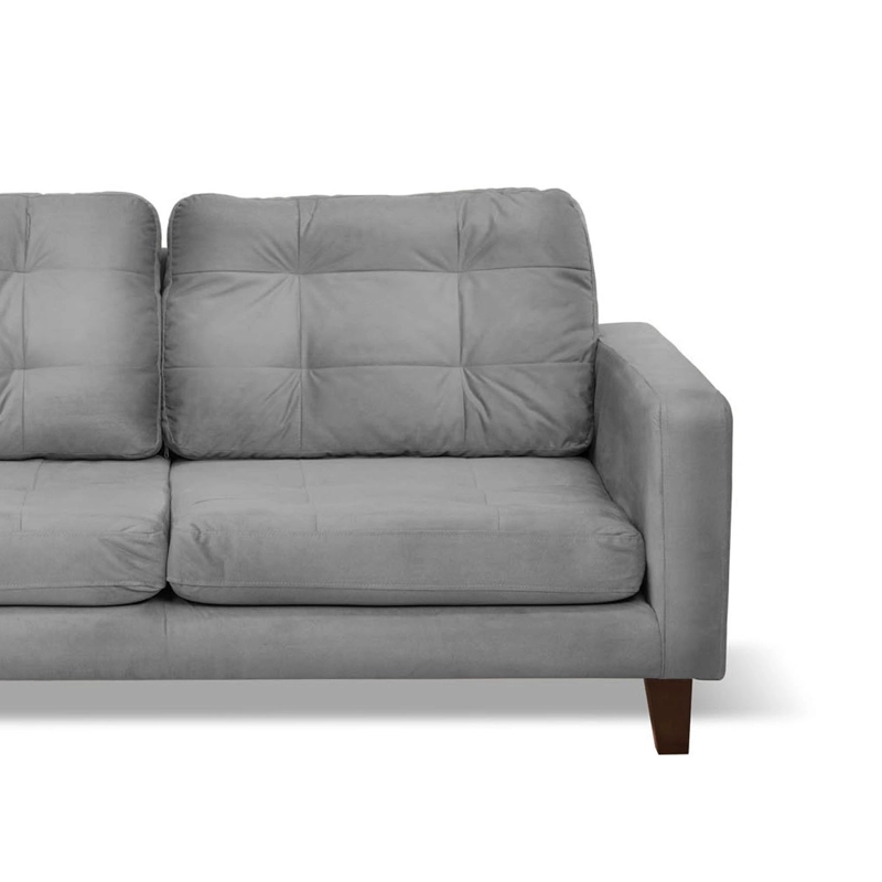 SOFA CHAISELONG LATAM HOME NAPOLES IZQUIERDO 3 CUERPOS GRIS VELVET - 6