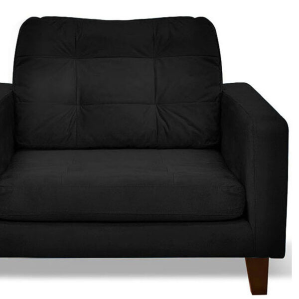 SOFA LATAM HOME NAPOLES 1 CUERPO NEGRO VELVET - 2