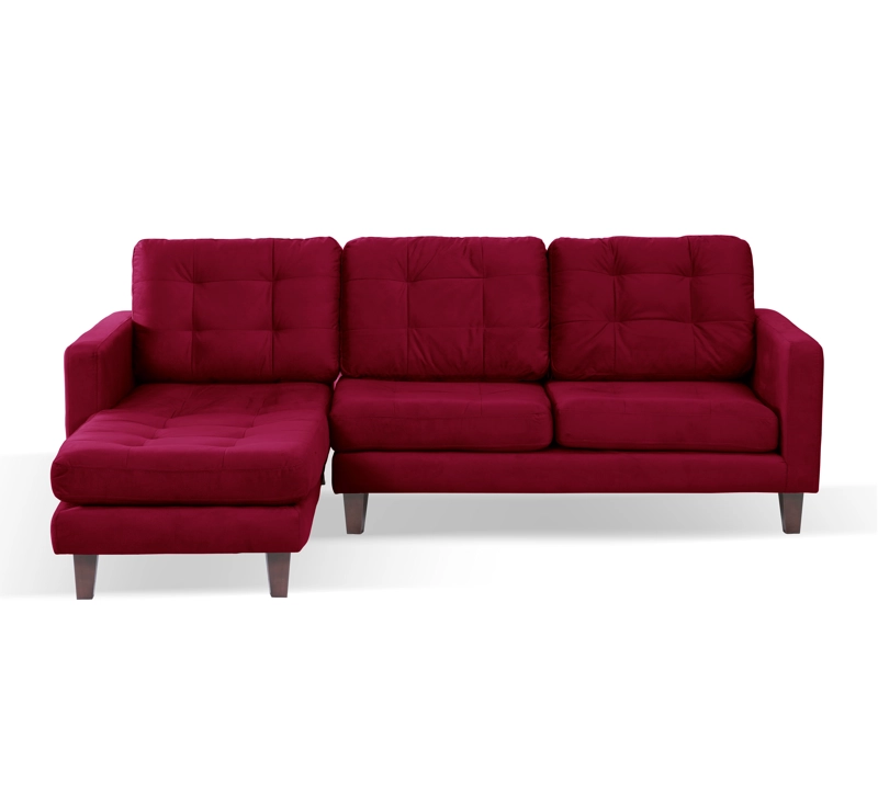 SOFA CHAISELONG LATAM HOME NAPOLES IZQUIERDO 3 CUERPOS BURDEO VELVET - 2