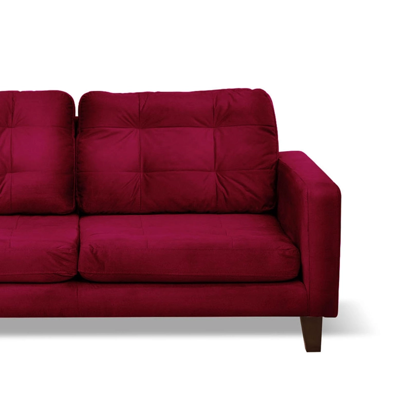 SOFA CHAISELONG LATAM HOME NAPOLES IZQUIERDO 3 CUERPOS BURDEO VELVET - 6