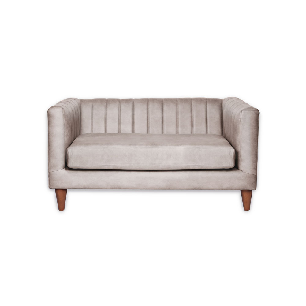 SOFA LATAM HOME SORRENTO 2 CUERPOS CUERO KENTUCKY GRIS - 1