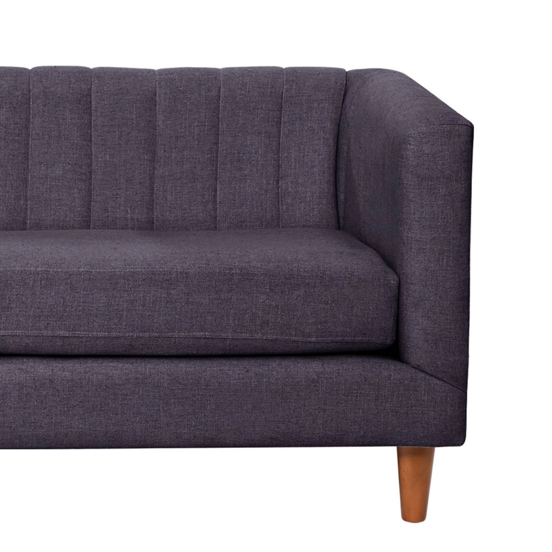 SOFA LATAM HOME SORRENTO 2 CUERPOS LINO GRIS OSCURO - 3
