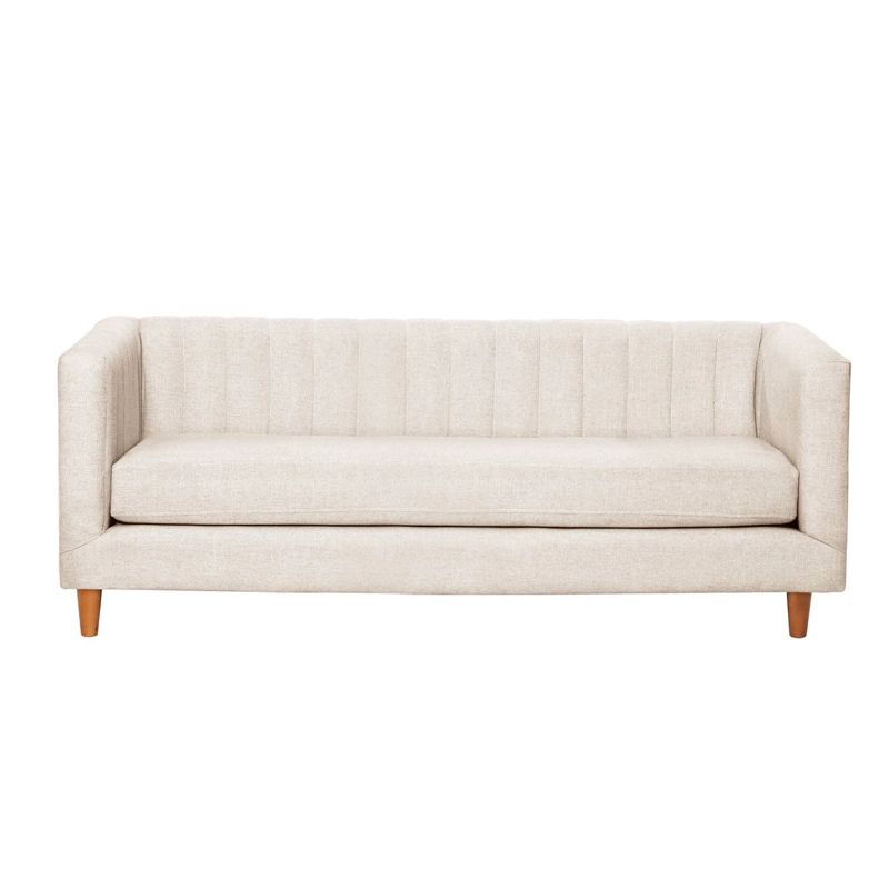 SOFA SORRENTO 3C LINO EN COLOR BLANCO - 1