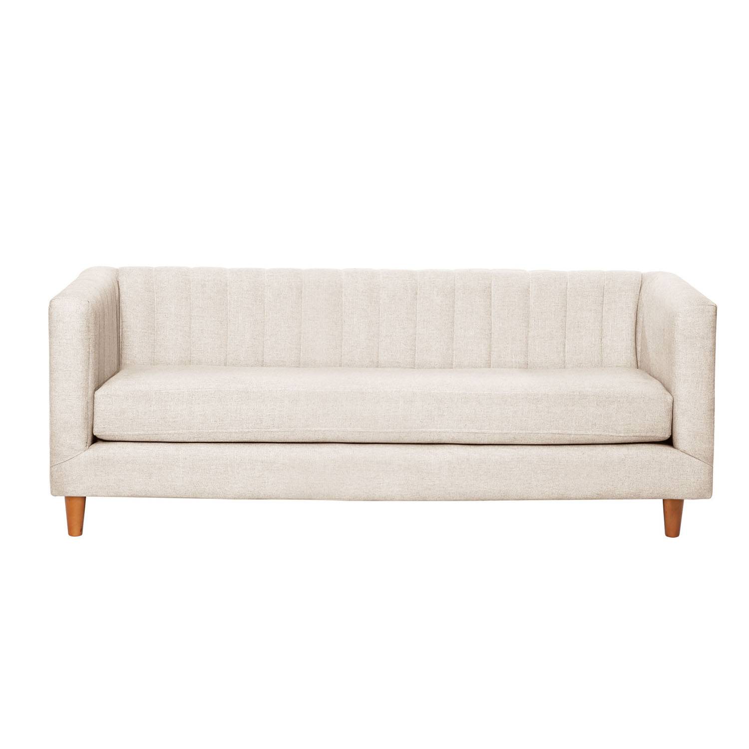 SOFA SORRENTO 3C LINO EN COLOR BLANCO - 1