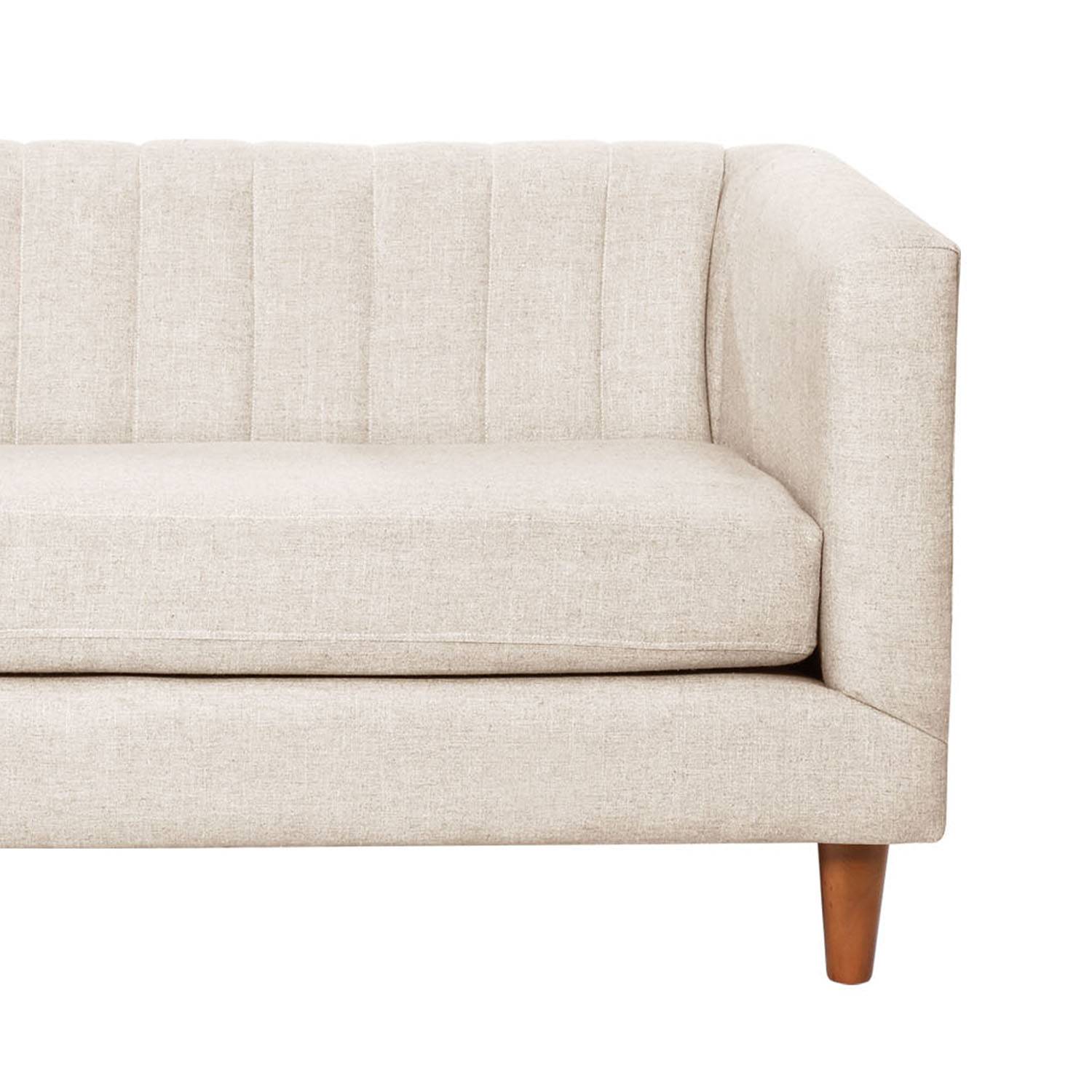 SOFA SORRENTO 3C LINO EN COLOR BLANCO - 3