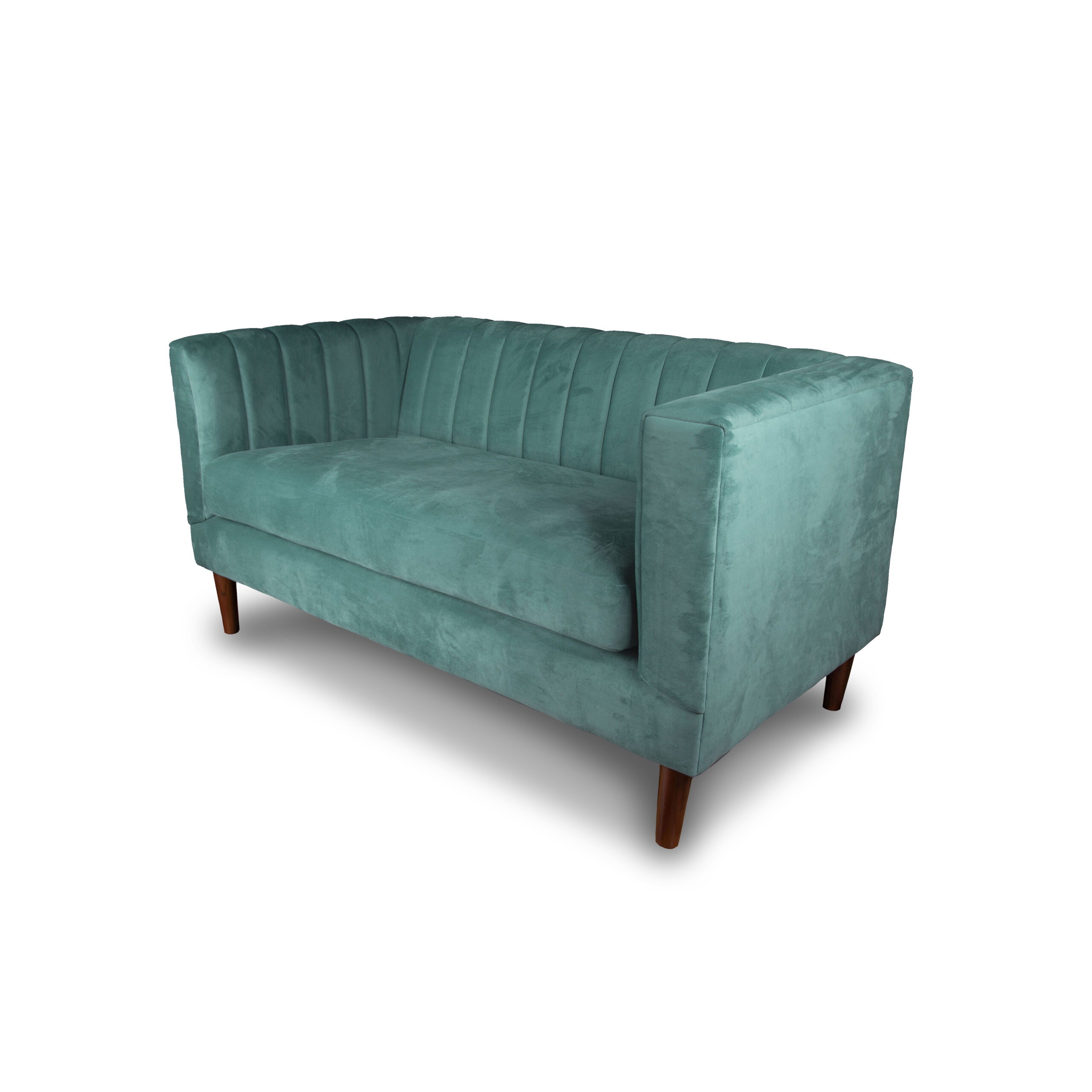 SOFA LATAM HOME SORRENTO 2 CUERPOS VERDE TELA VELVET VIVIAN - 3