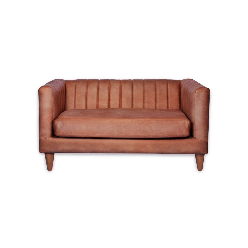SOFA LATAM HOME SORRENTO 2 CUERPOS CUERO KENTUCKY TABACO - 1