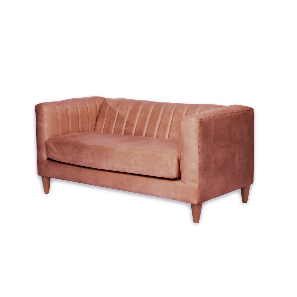 SOFA LATAM HOME SORRENTO 2 CUERPOS CUERO KENTUCKY TABACO - 2