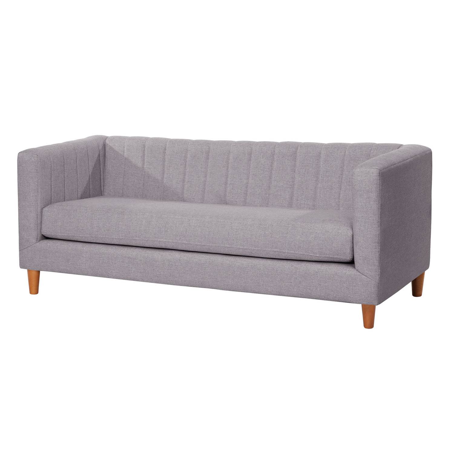 SOFA LATAM HOME SORRENTO 3 CUERPOS LINO GRIS CLARO - 2