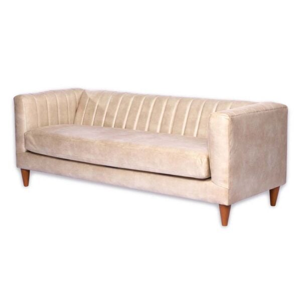 SOFA LATAM HOME SORRENTO 3 CUERPOS CUERO KENTUCKY BEIGE - 3