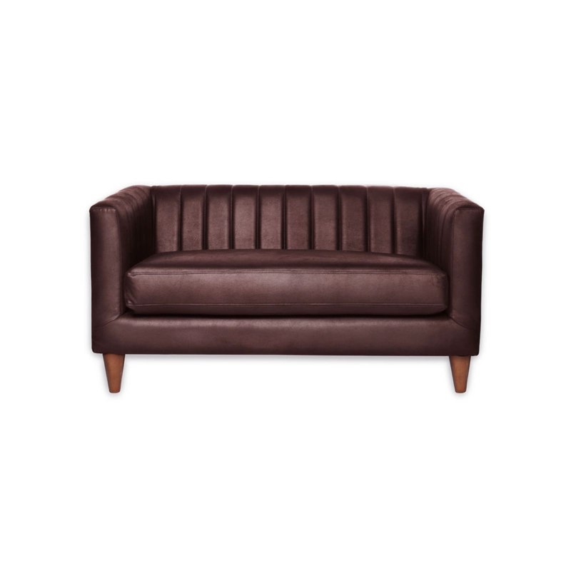 SOFA LATAM HOME SORRENTO 2 CUERPOS CUERO KENTUCKY CAFE MORO - 1