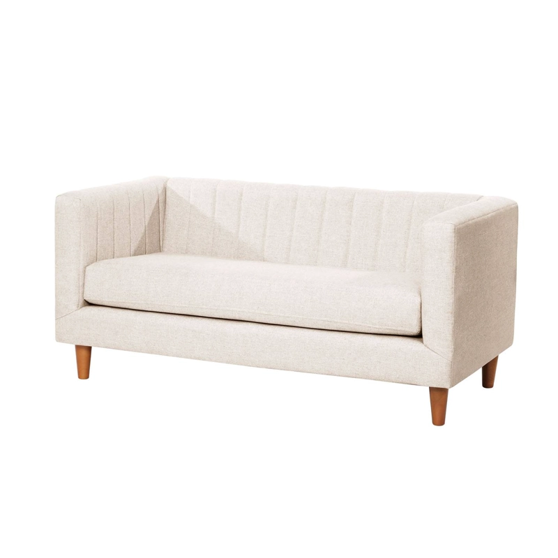 SOFA SORRENTO 2C LINO EN COLOR BLANCO - 2