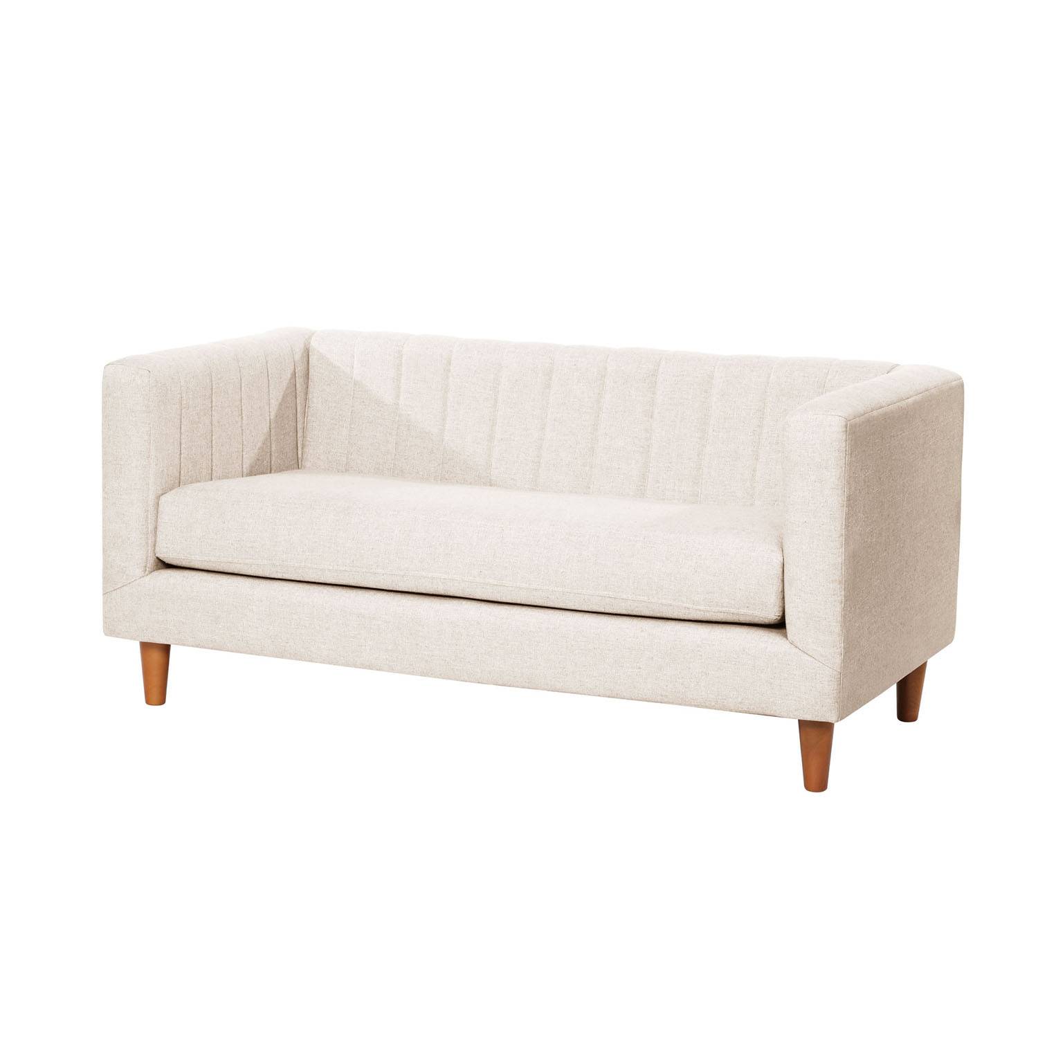 SOFA SORRENTO 2C LINO EN COLOR BLANCO - 2