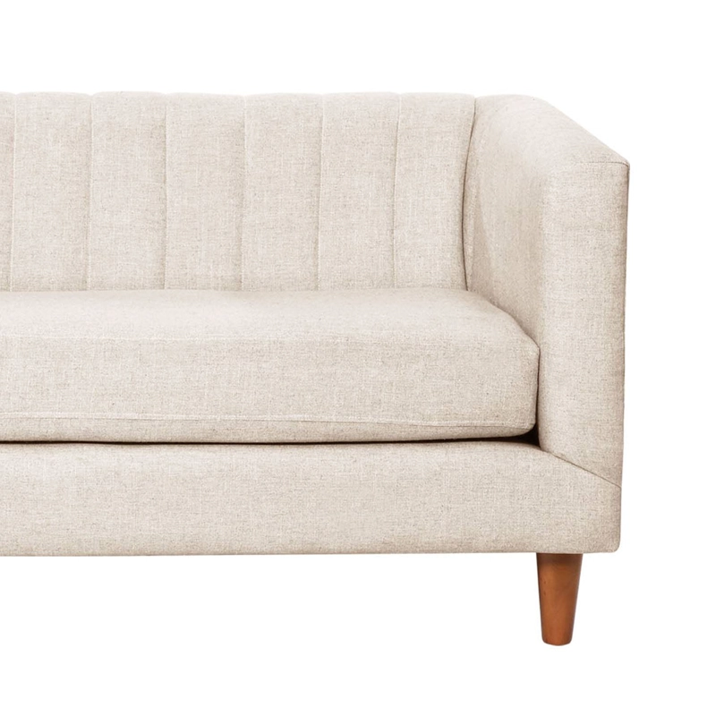 SOFA SORRENTO 2C LINO EN COLOR BLANCO - 3