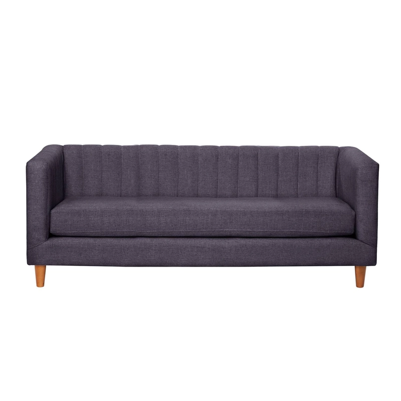 SOFA LATAM HOME SORRENTO 3 CUERPOS LINO GRIS OSCURO - 1