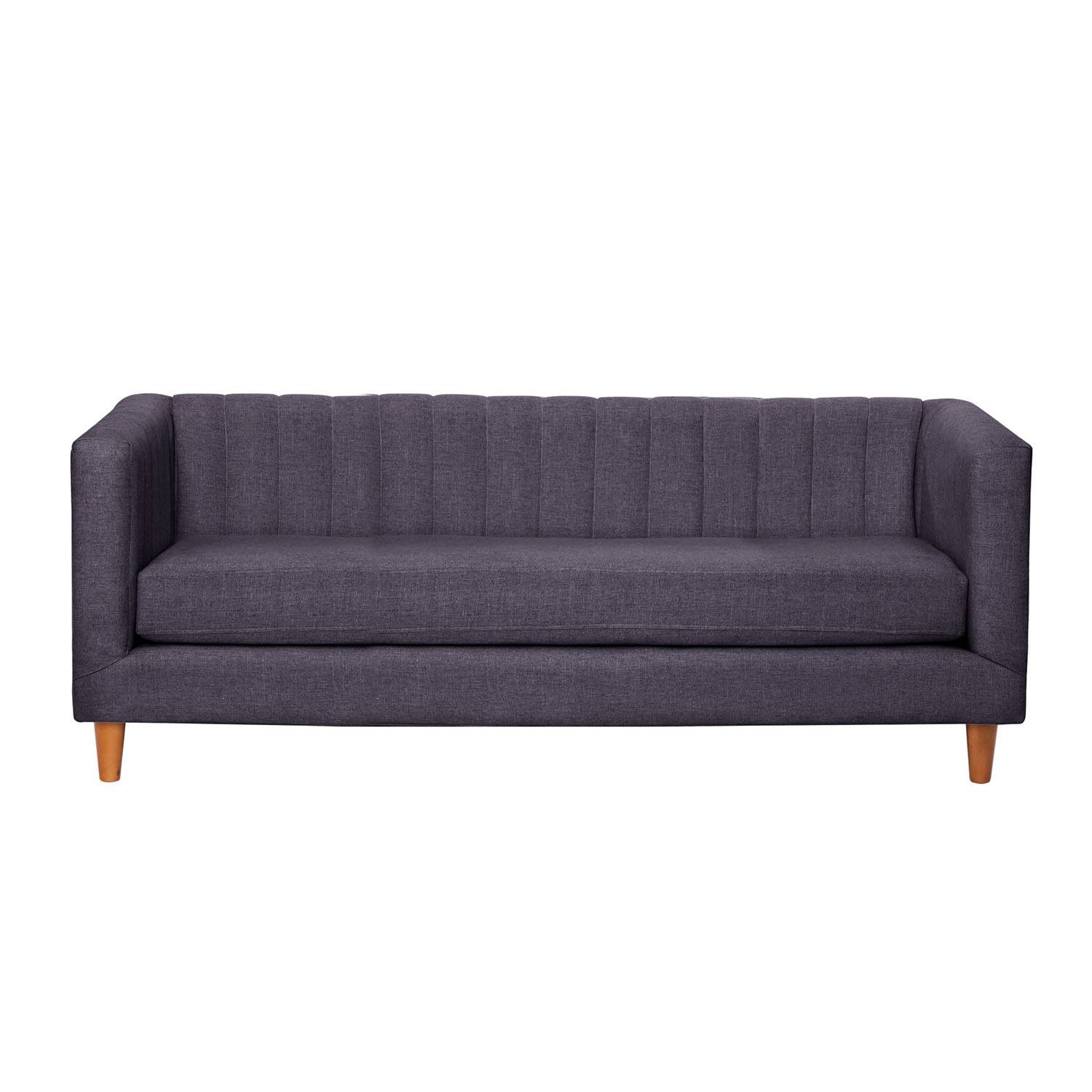 SOFA LATAM HOME SORRENTO 3 CUERPOS LINO GRIS OSCURO - 1